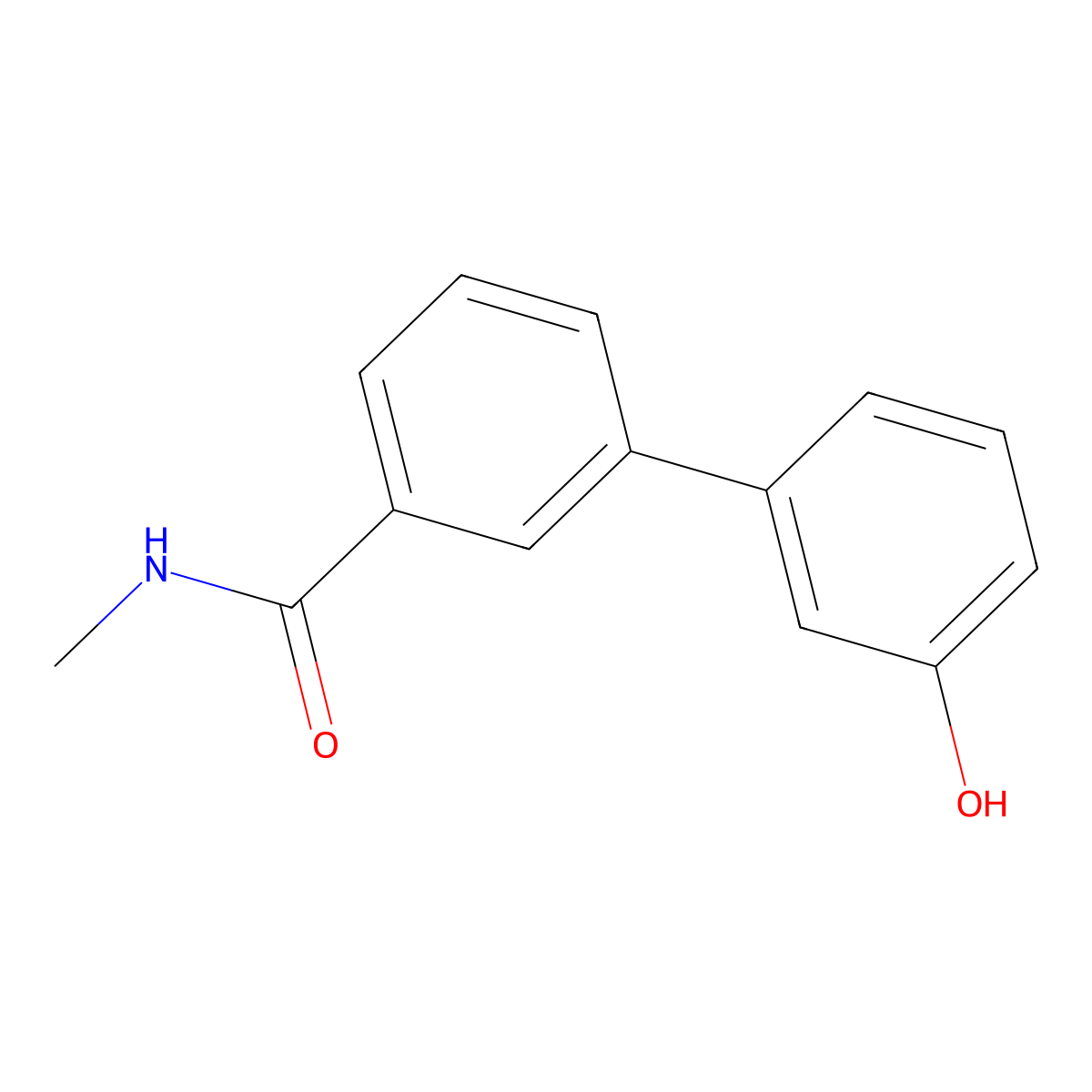 3-[3-(N-Methylaminocarbonyl)phenyl]phenol molecular structure, CAS 1261947-15-2