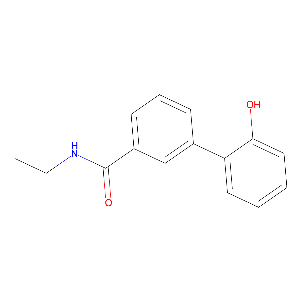 2-[3-(N-Ethylaminocarbonyl)phenyl]phenol molecular structure, CAS 1261947-37-8