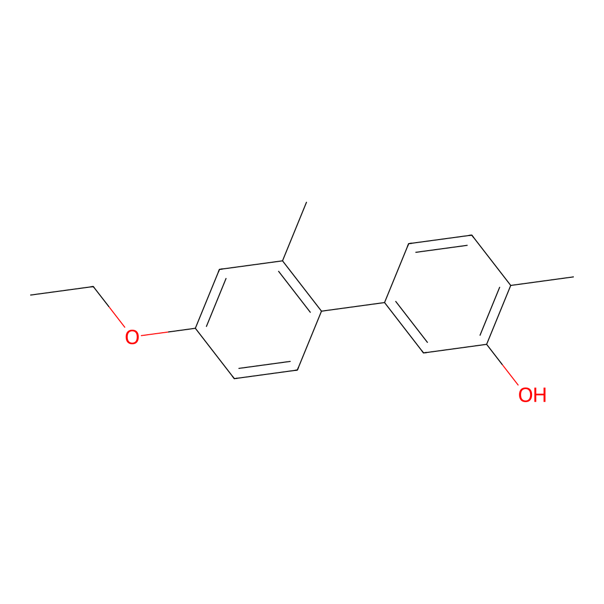 5-(4-Ethoxy-2-methylphenyl)-2-methylphenol molecular structure, CAS 1261947-56-1