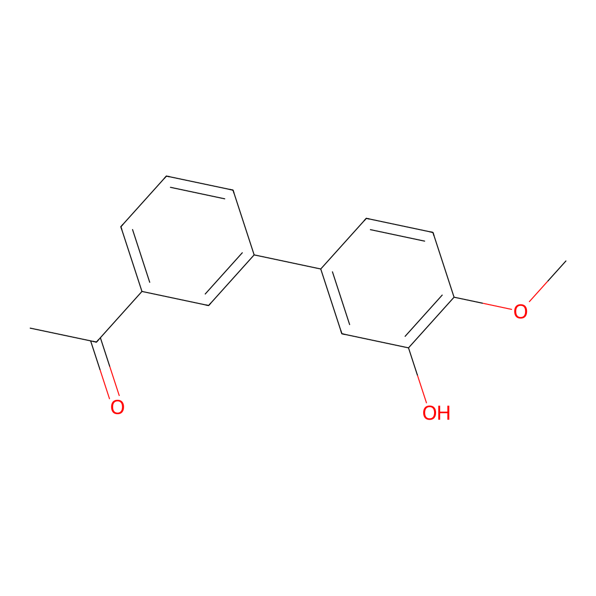 5-(3-Acetylphenyl)-2-methoxyphenol molecular structure, CAS 1261947-61-8
