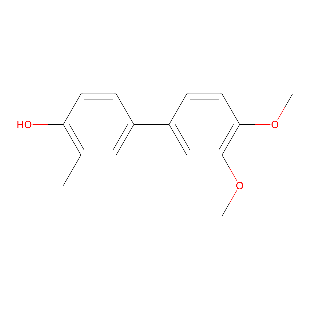 4-(3,4-Dimethoxyphenyl)-2-methylphenol molecular structure, CAS 1261947-73-2