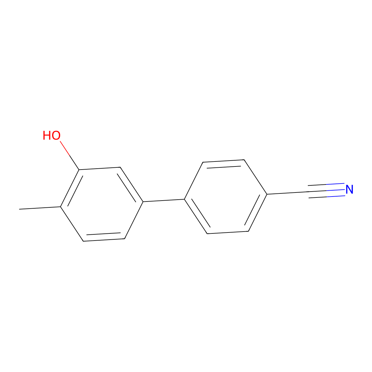 5-(4-Cyanophenyl)-2-methylphenol molecular structure, CAS 1261947-88-9