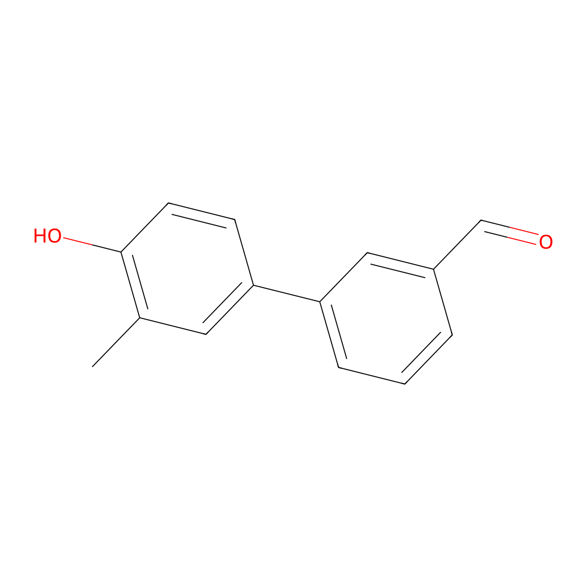 4-(3-Formylphenyl)-2-methylphenol molecular structure, CAS 1261948-09-7