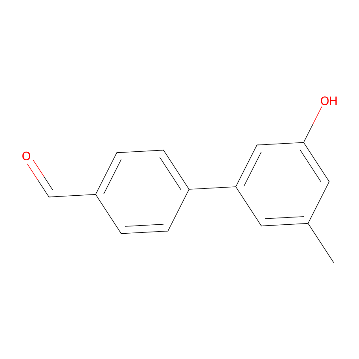 5-(4-Formylphenyl)-3-methylphenol molecular structure, CAS 1261948-15-5