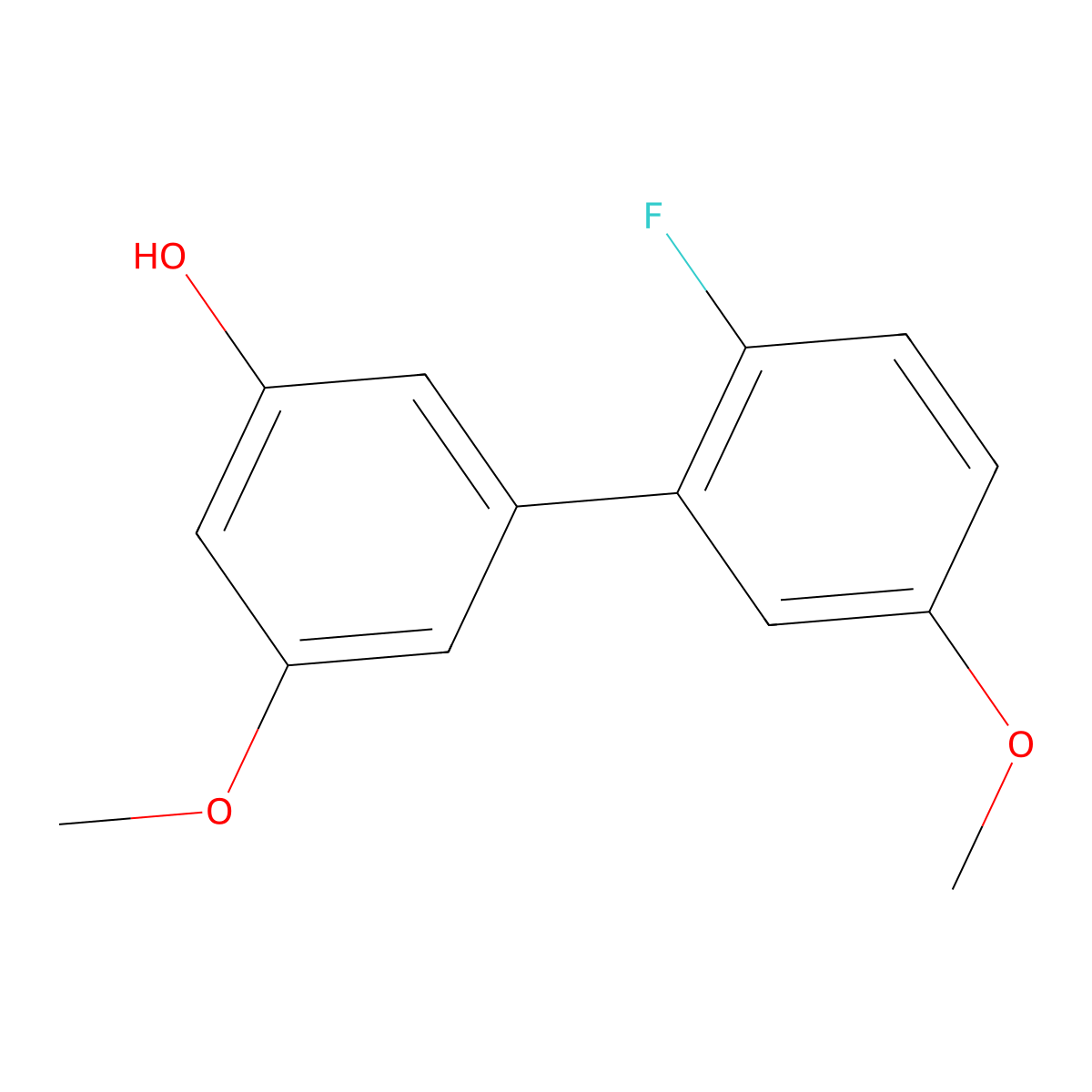 2'-Fluoro-5,5'-dimethoxy[1,1'-biphenyl]-3-ol molecular structure, CAS 1261948-29-1