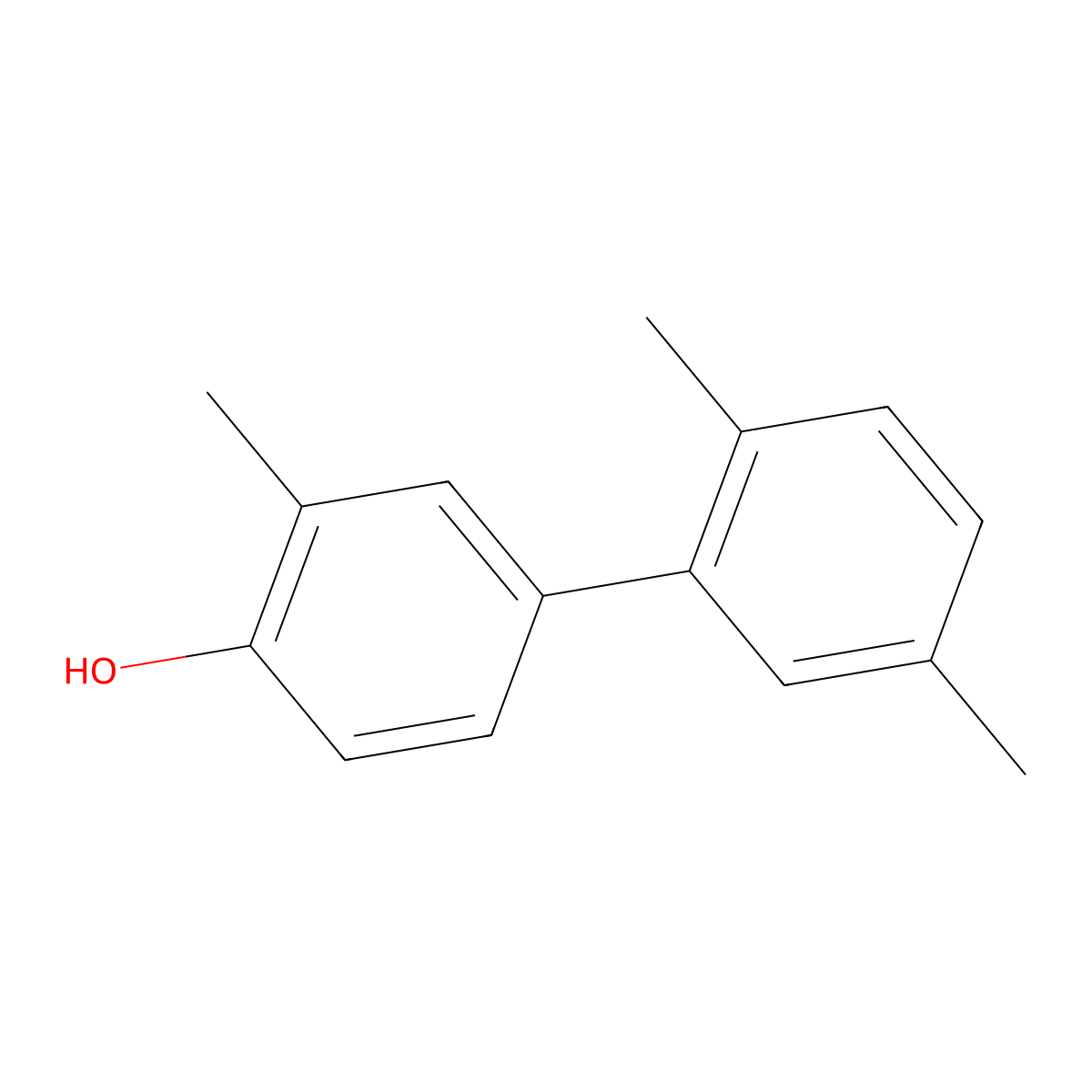 4-(2,5-Dimethylphenyl)-2-methylphenol molecular structure, CAS 1261948-36-0