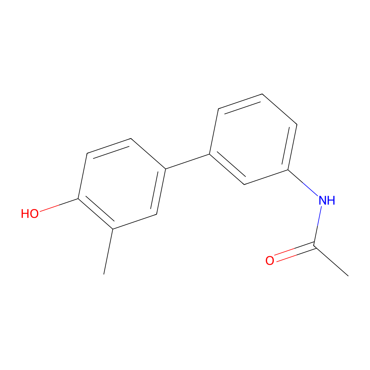 4-(3-Acetylaminophenyl)-2-methylphenol molecular structure, CAS 1261948-85-9