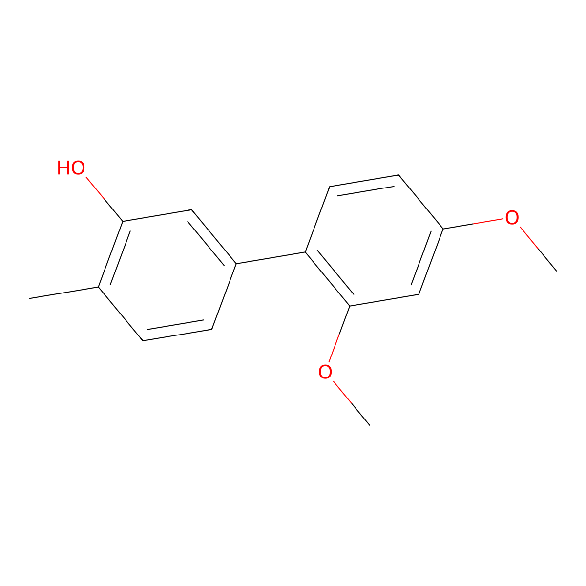 5-(2,4-Dimethoxyphenyl)-2-methylphenol molecular structure, CAS 1261948-91-7