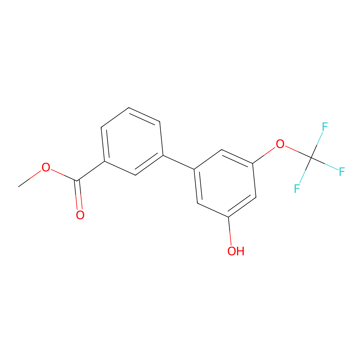 5-(3-Methoxycarbonylphenyl)-3-trifluoromethoxyphenol molecular structure, CAS 1261949-57-8