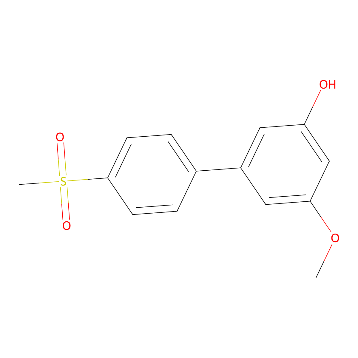 4'-(Methanesulfonyl)-5-methoxy[1,1'-biphenyl]-3-ol molecular structure, CAS 1261949-75-0