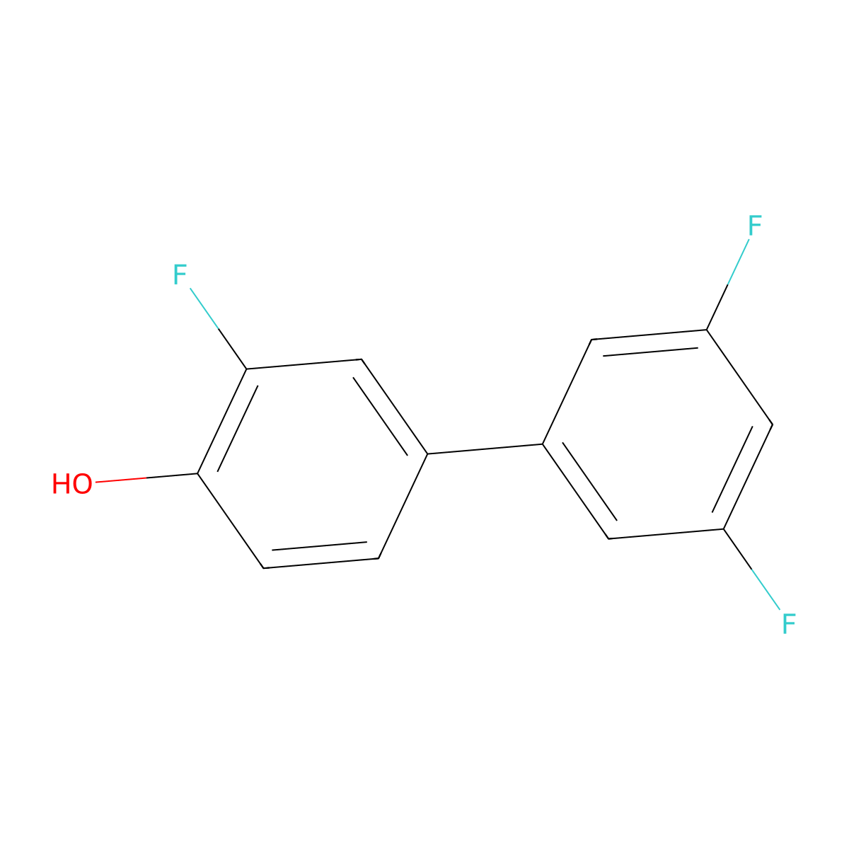 4-(3,5-Difluorophenyl)-2-fluorophenol molecular structure, CAS 1261950-48-4