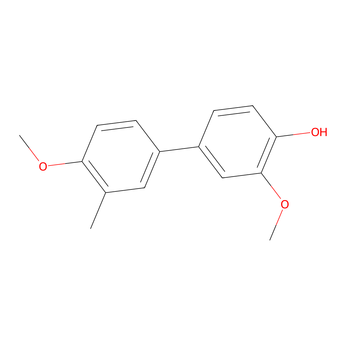 4-(4-Methoxy-3-methylphenyl)-2-methoxyphenol molecular structure, CAS 1261950-65-5