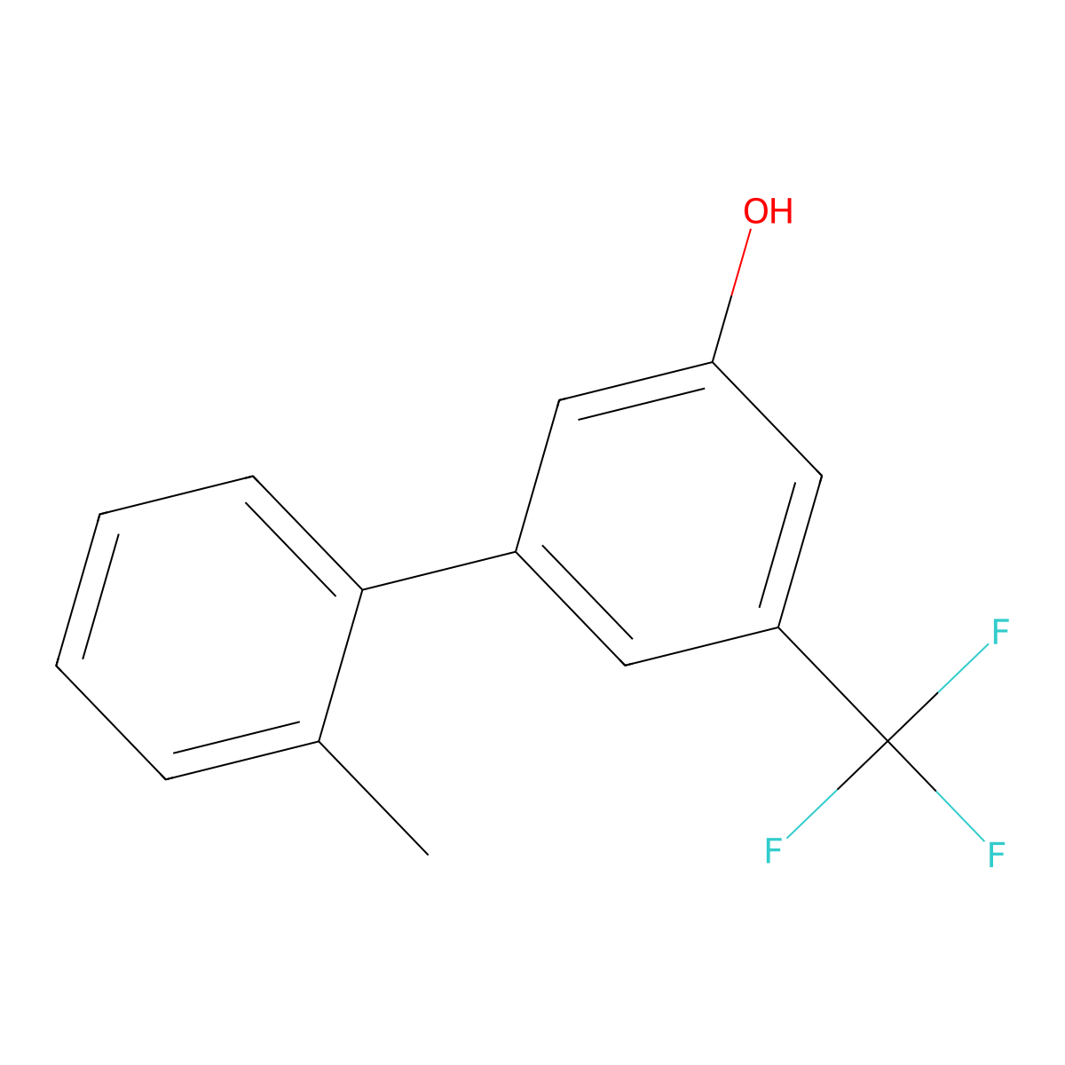 5-(2-Methylphenyl)-3-trifluoromethylphenol molecular structure, CAS 1261952-14-0