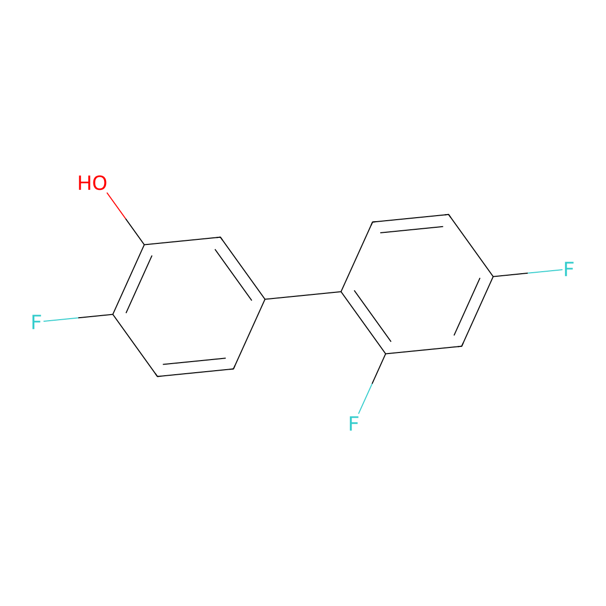 5-(2,4-Difluorophenyl)-2-fluorophenol molecular structure, CAS 1261952-34-4