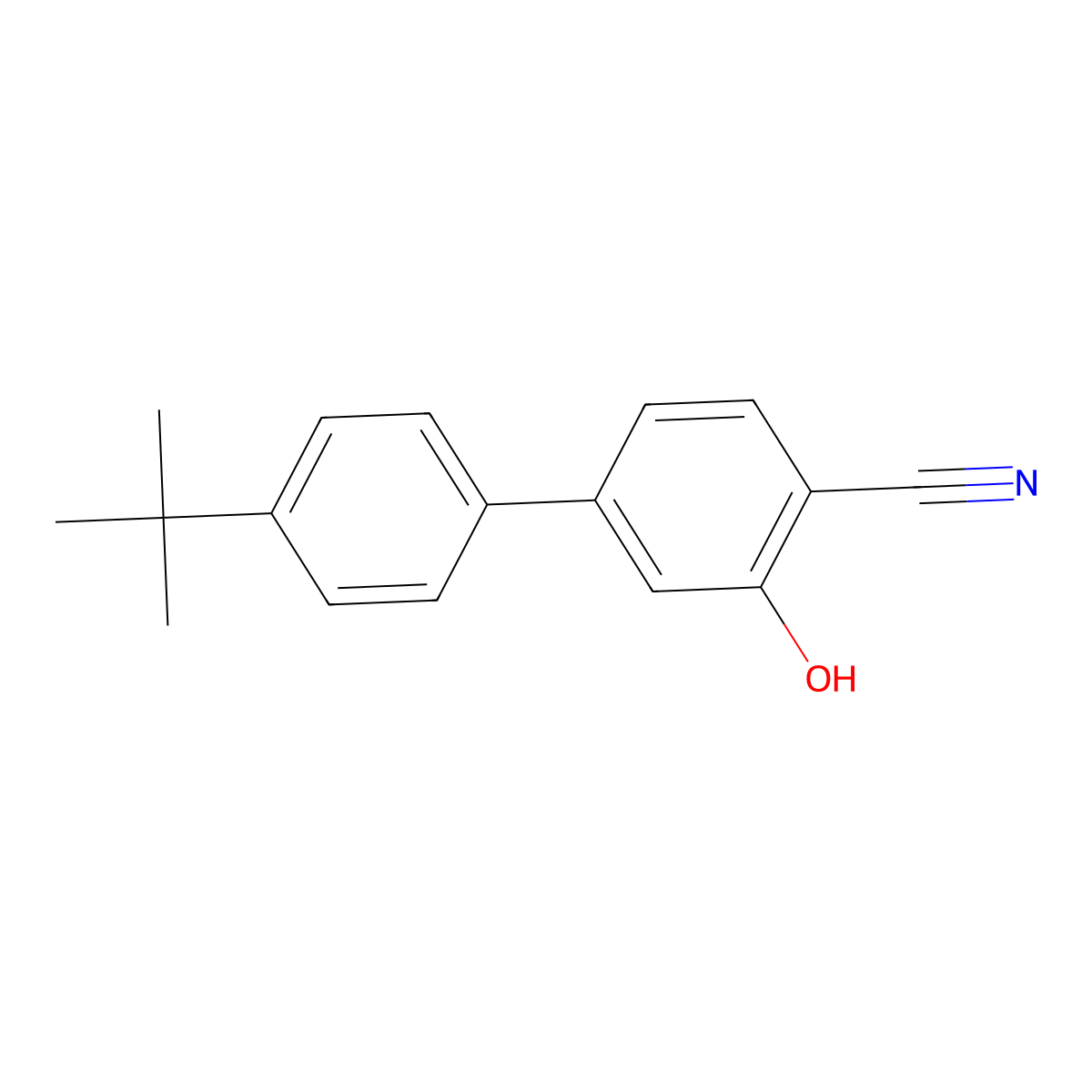 2-Cyano-5-(4-T-butylphenyl)phenol molecular structure, CAS 1261952-71-9