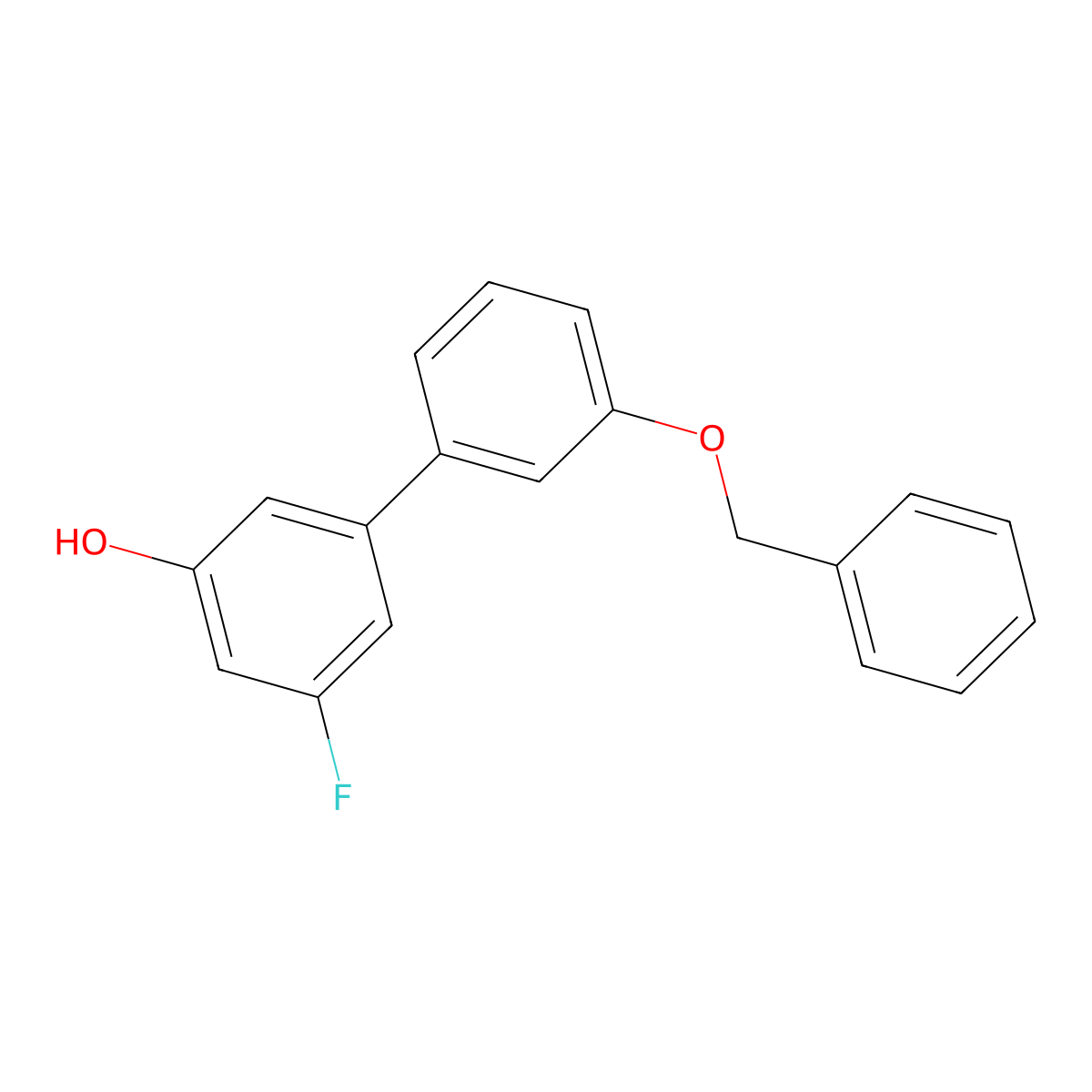 5-(3-Benzyloxyphenyl)-3-fluorophenol molecular structure, CAS 1261952-93-5
