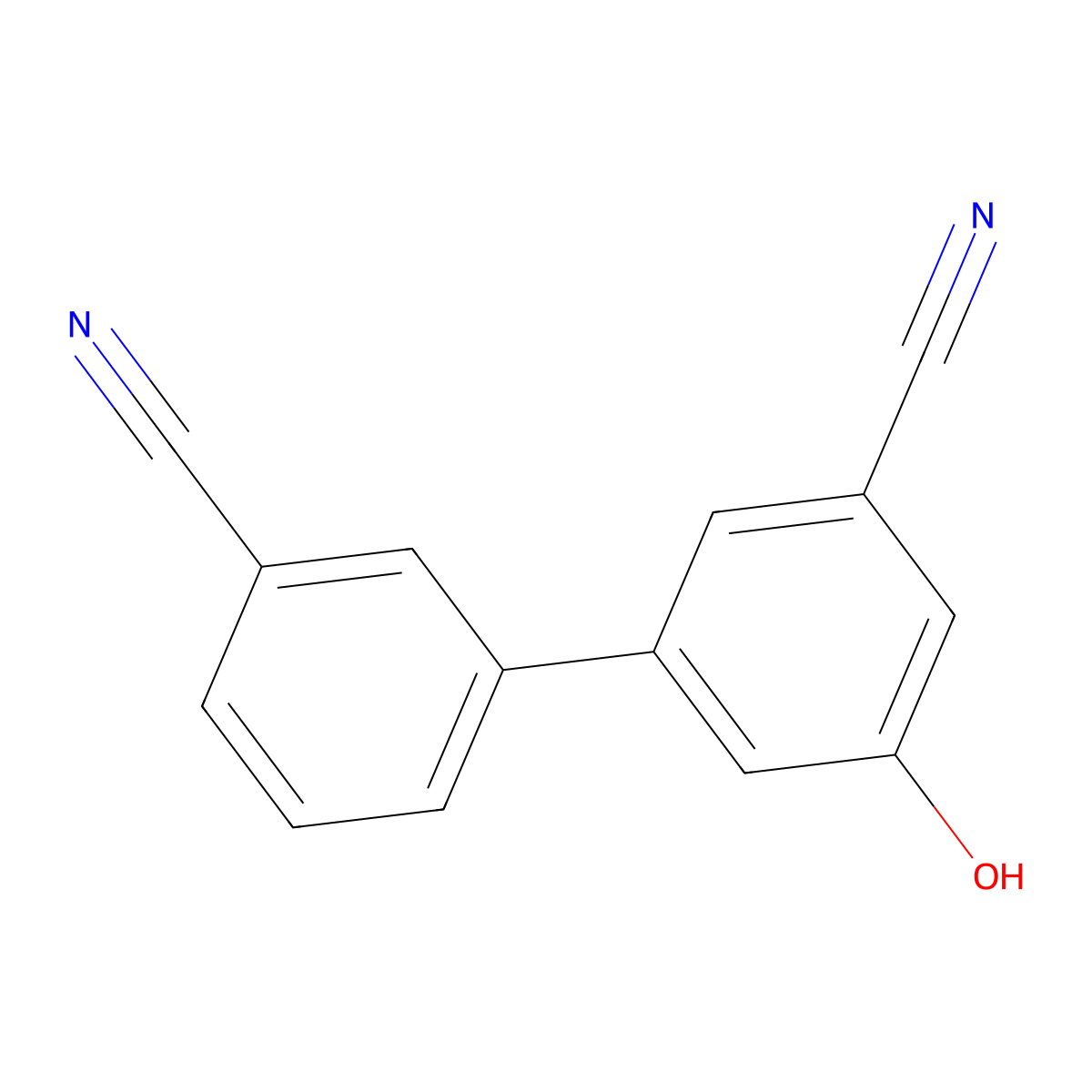 3-Cyano-5-(3-cyanophenyl)phenol molecular structure, CAS 1261953-08-5