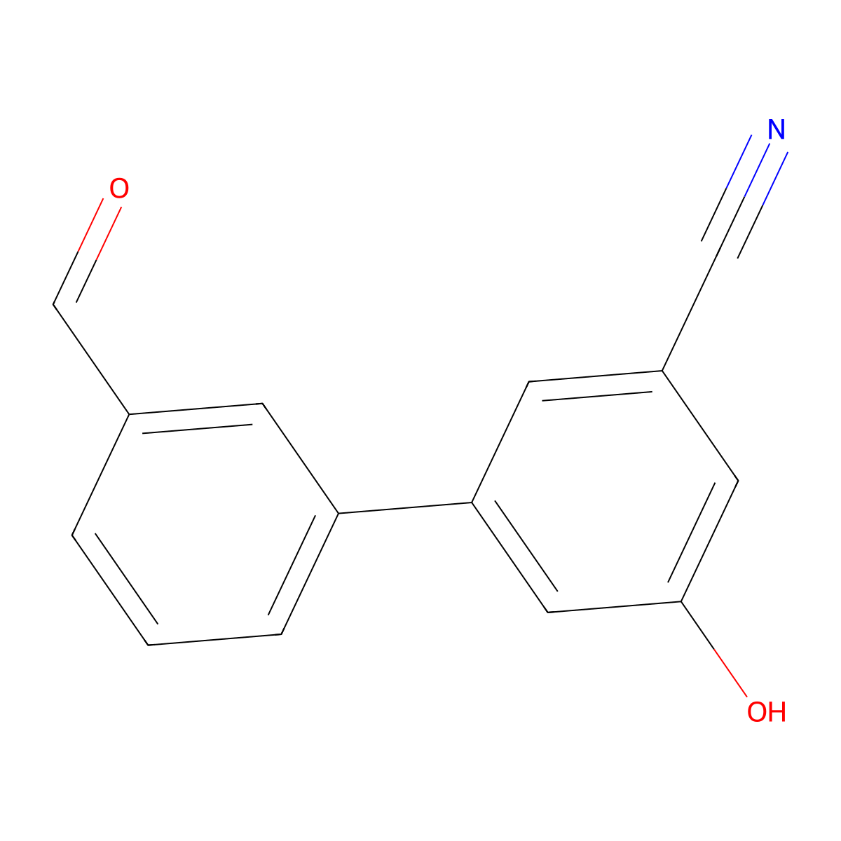 3-Cyano-5-(3-formylphenyl)phenol molecular structure, CAS 1261953-13-2