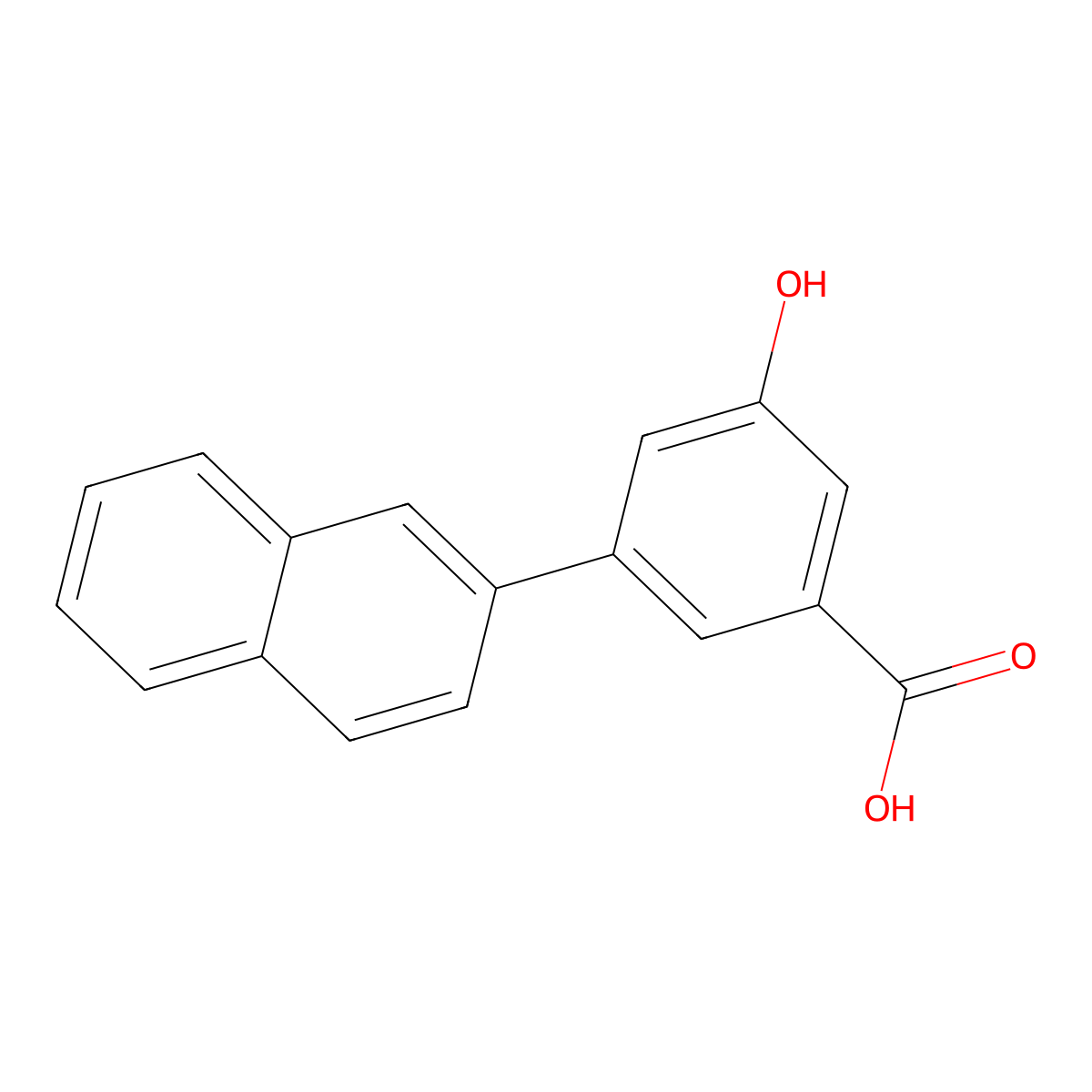 3-Hydroxy-5-(naphthalen-2-yl)benzoic acid molecular structure, CAS 1261953-62-1
