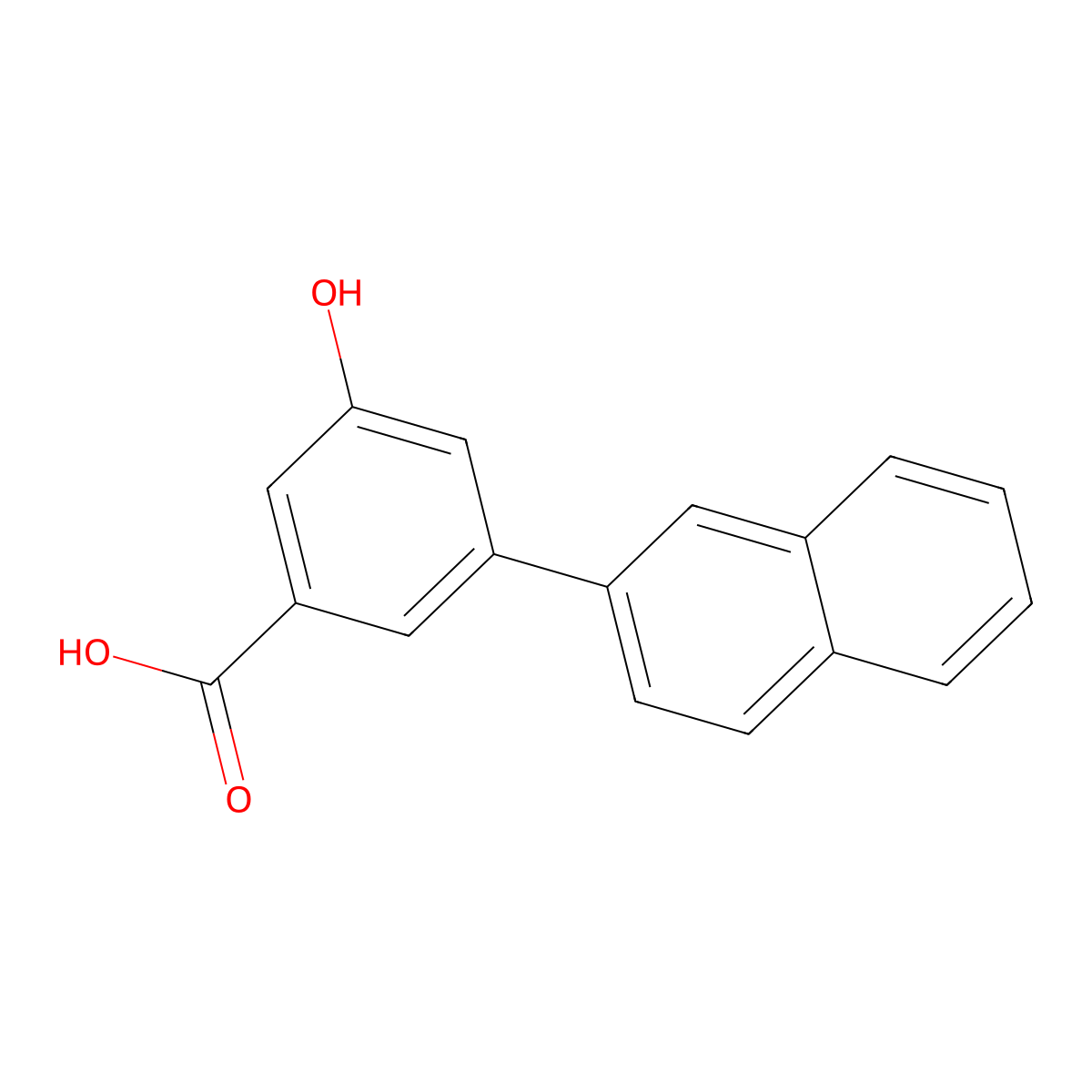 3-Hydroxy-5-(naphthalen-2-yl)benzoic acid molecular structure, CAS 1261953-62-1