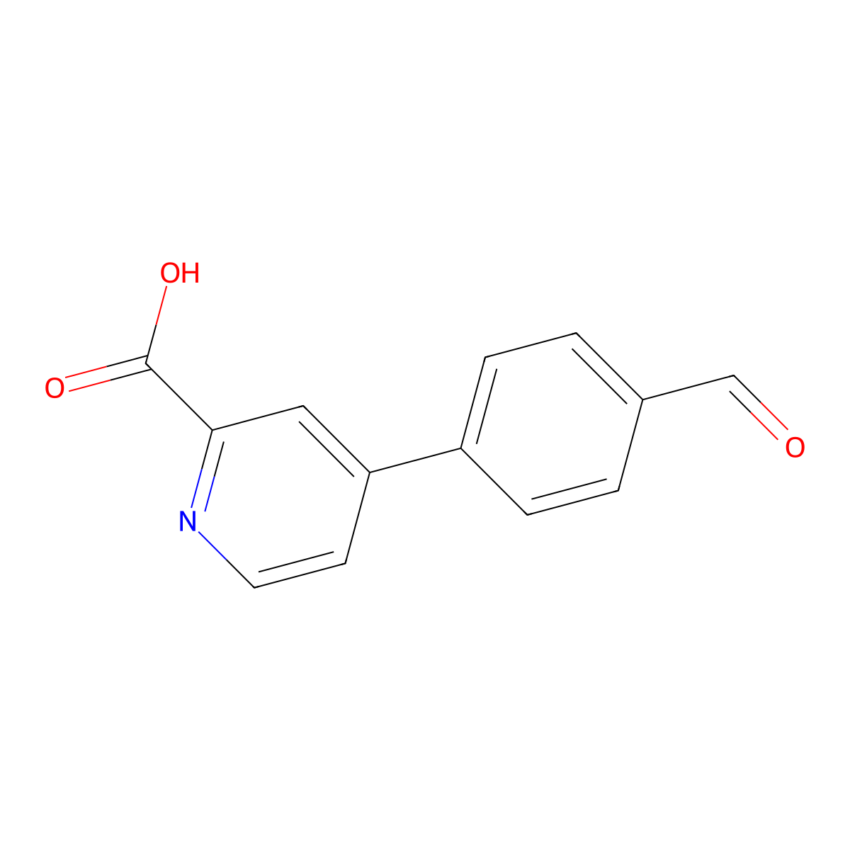 4-(4-Formylphenyl)picolinic acid molecular structure, CAS 1261953-74-5
