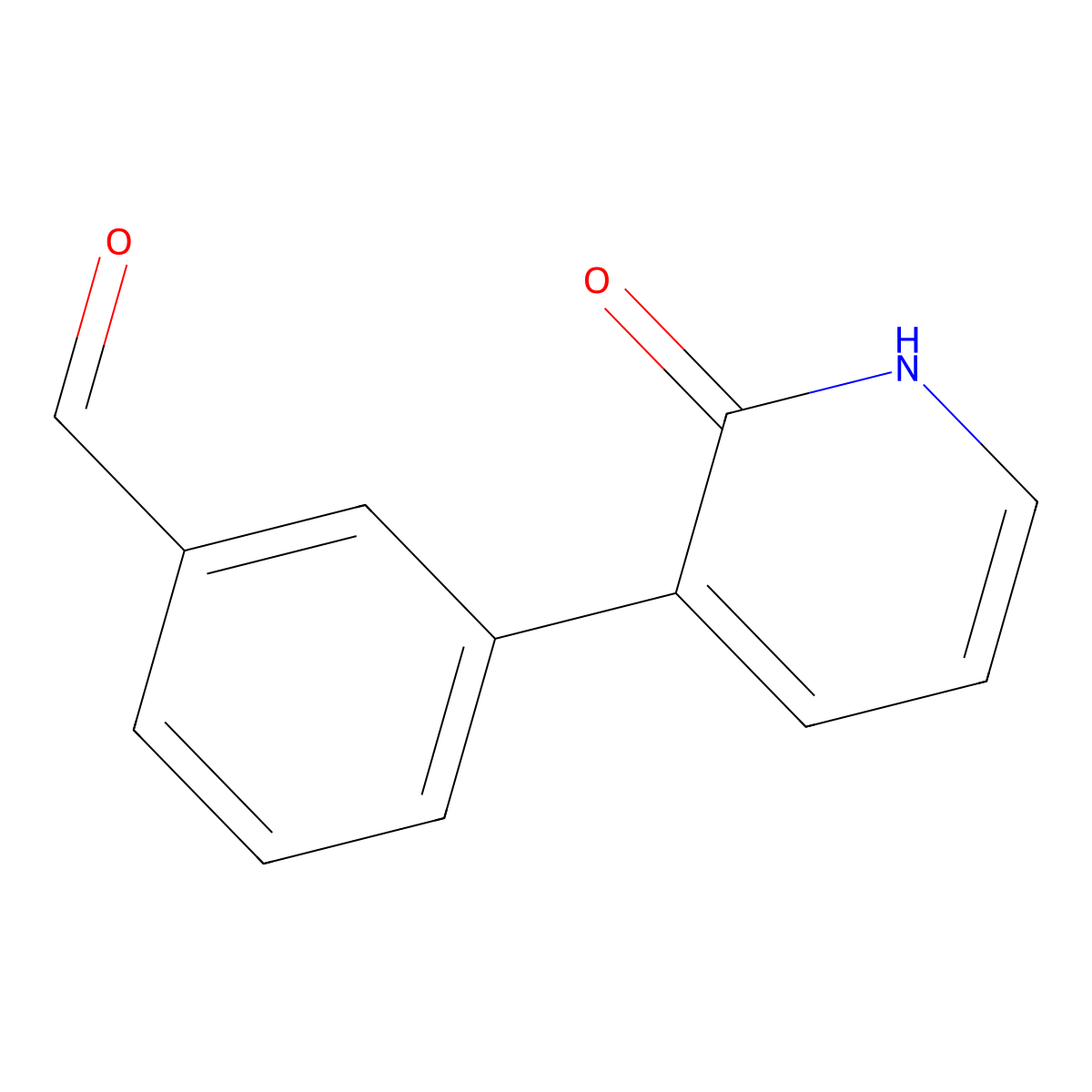 3-(3-Formylphenyl)-2-hydroxypyridine molecular structure, CAS 1261956-40-4