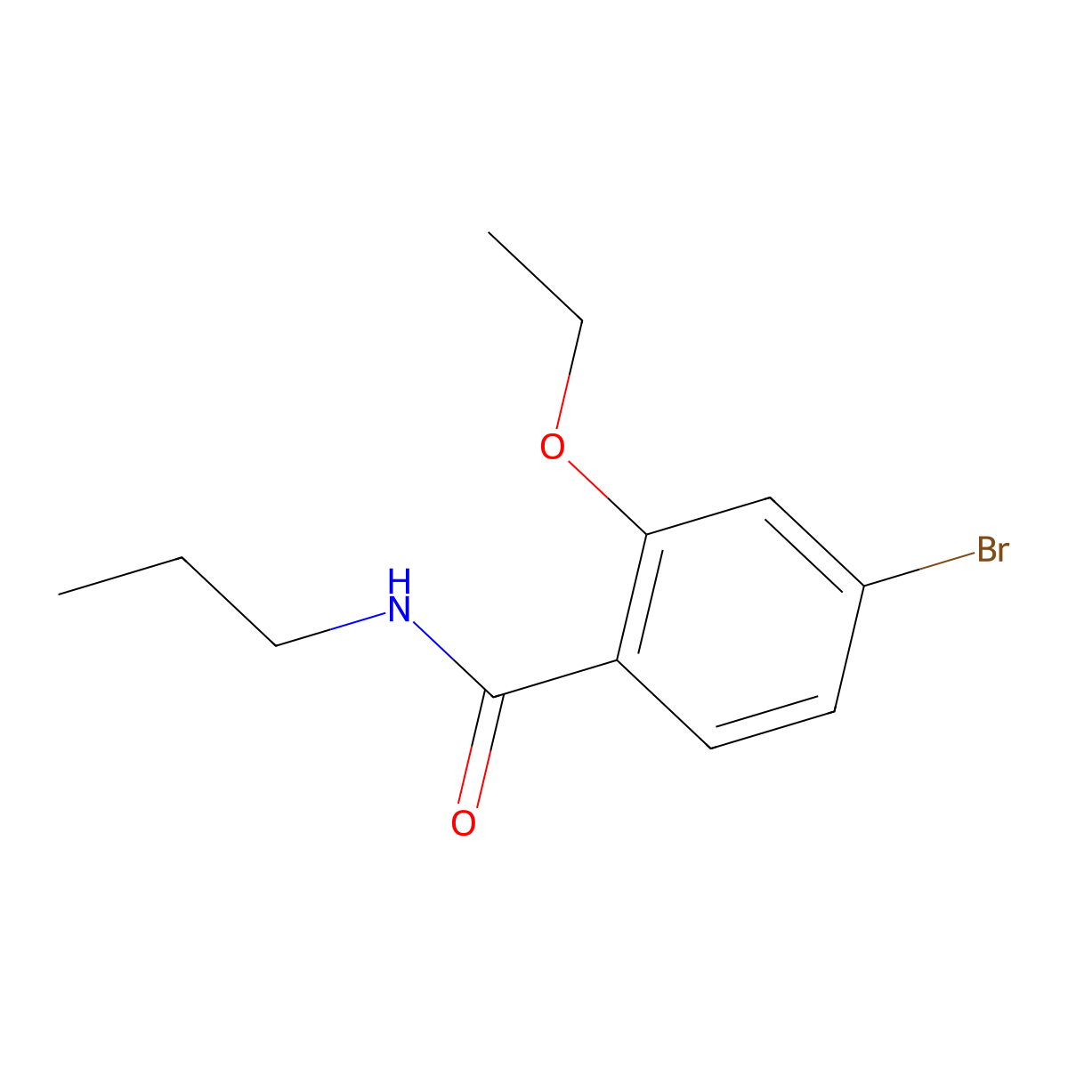 4-Bromo-2-ethoxy-N-propylbenzamide molecular structure, CAS 1261956-44-8