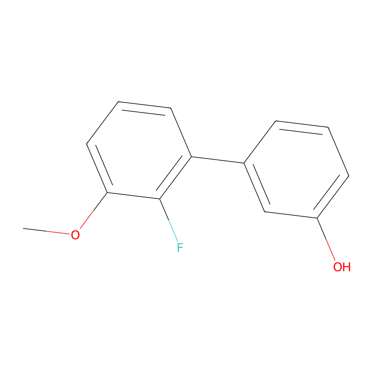 3-(2-Fluoro-3-methoxyphenyl)phenol molecular structure, CAS 1261957-77-0