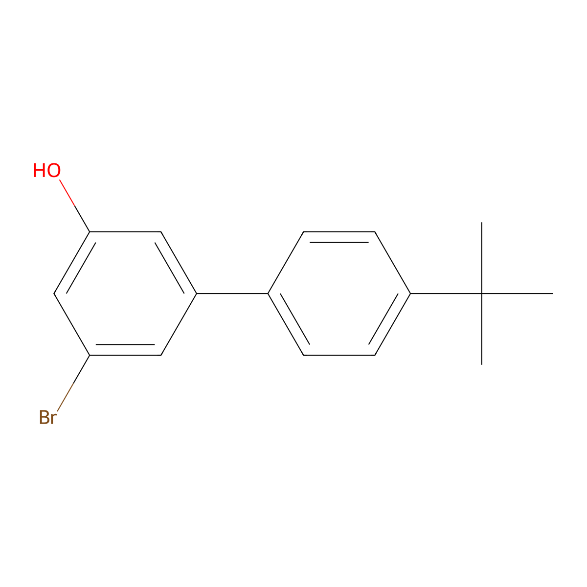 3-Bromo-5-(4-T-butylphenyl)phenol molecular structure, CAS 1261958-13-7