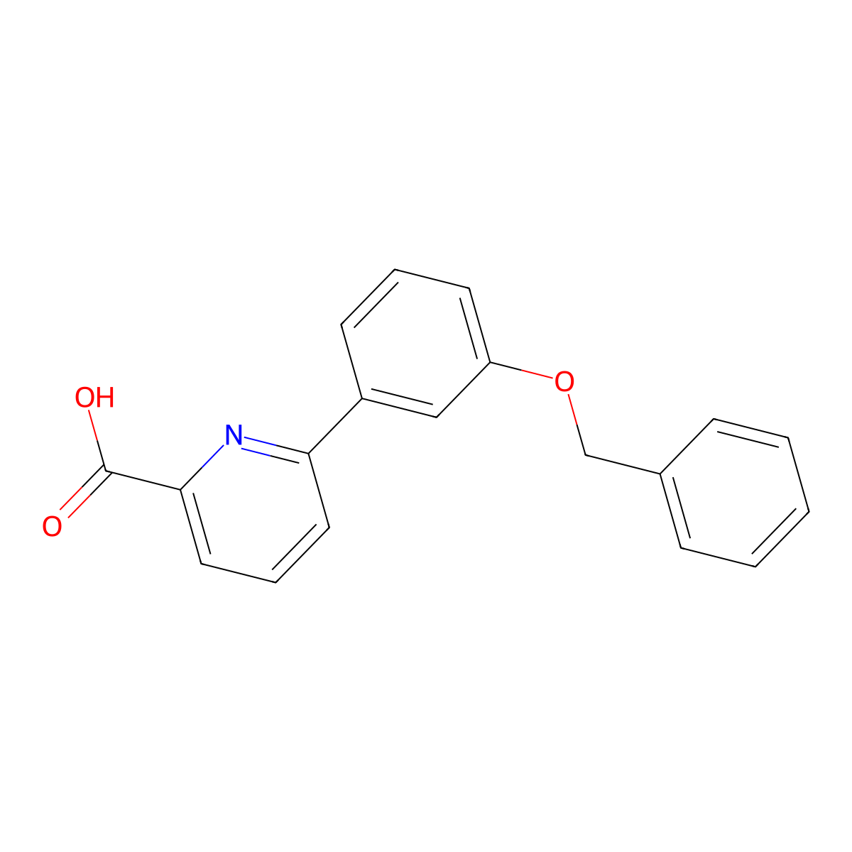 6-(3-Benzyloxyphenyl)picolinic acid molecular structure, CAS 1261958-40-0