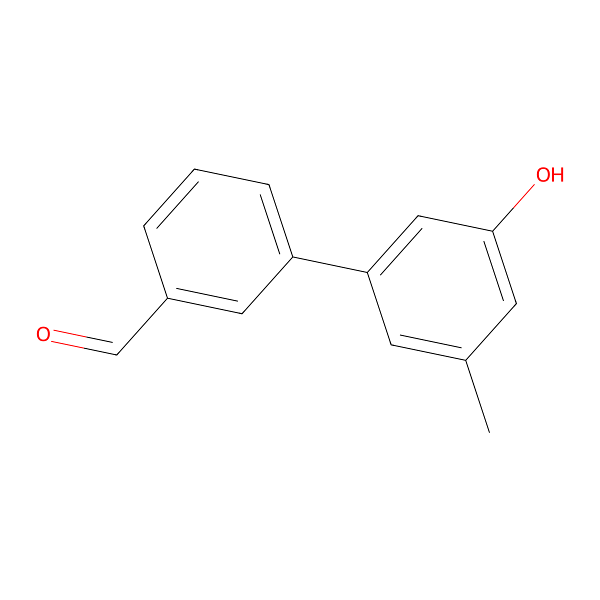 5-(3-Formylphenyl)-3-methylphenol molecular structure, CAS 1261958-43-3