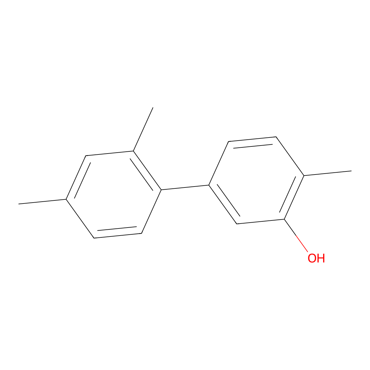 5-(2,4-Dimethylphenyl)-2-methylphenol molecular structure, CAS 1261958-49-9