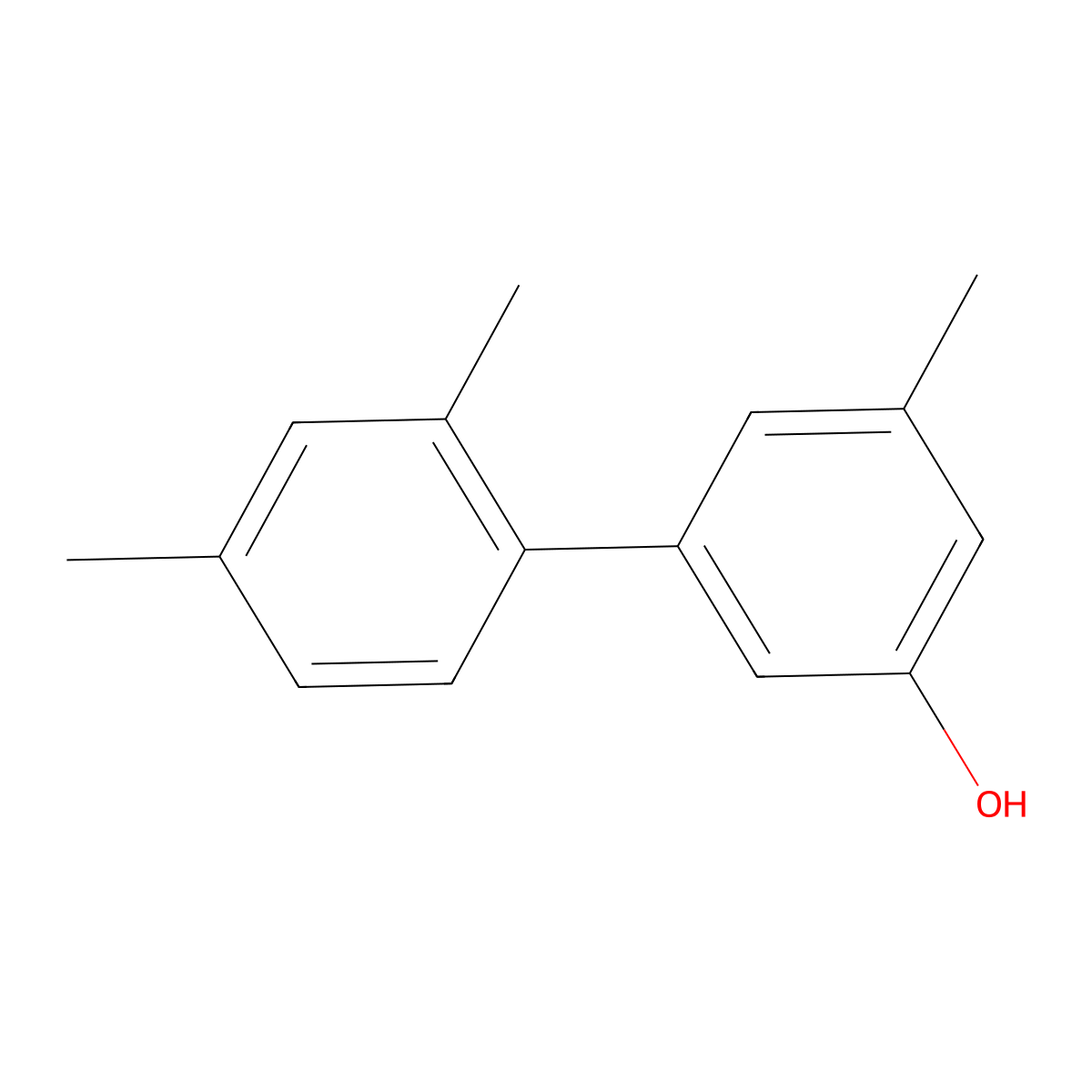 5-(2,4-Dimethylphenyl)-3-methylphenol molecular structure, CAS 1261958-67-1