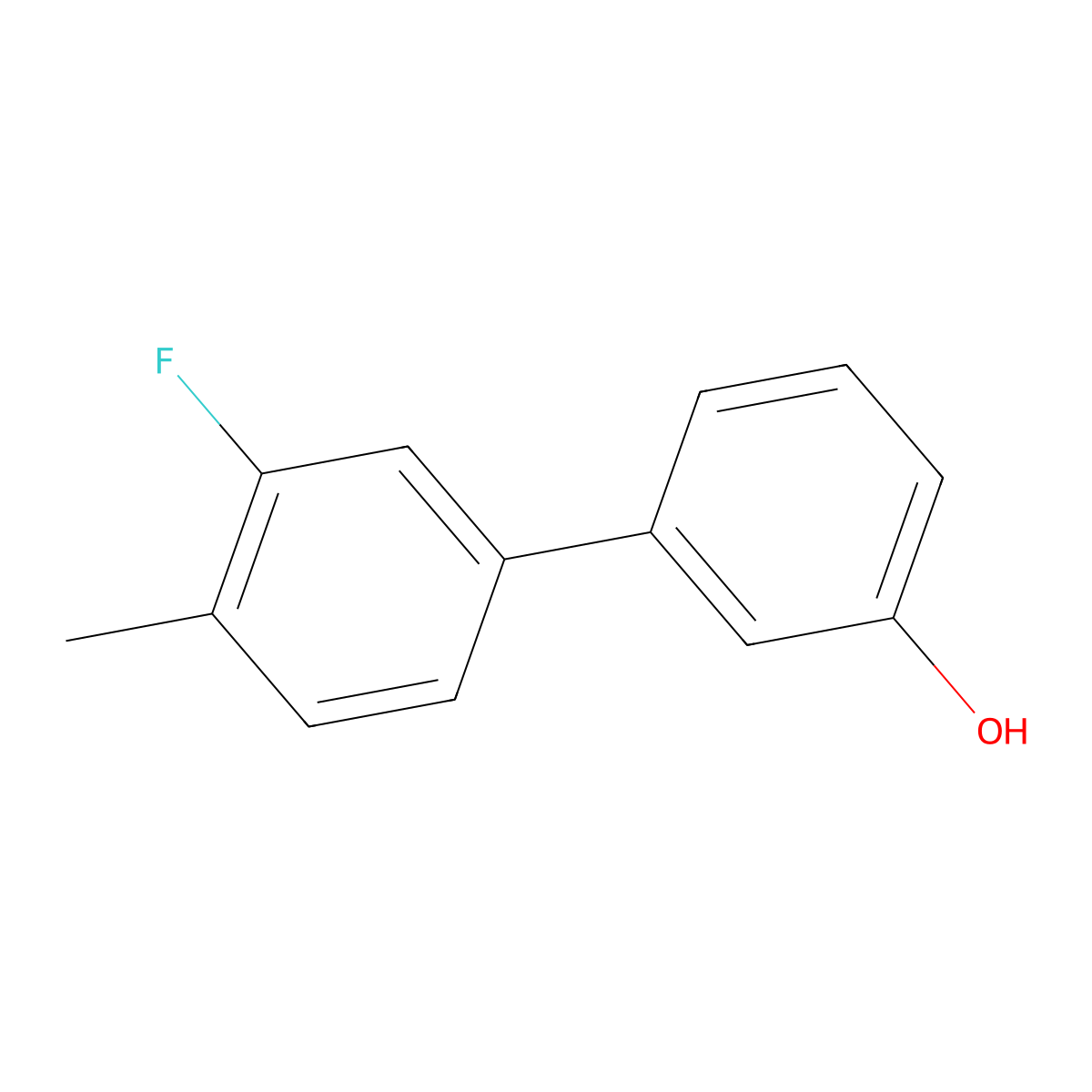 3-(3-Fluoro-4-methylphenyl)phenol molecular structure, CAS 1261959-24-3