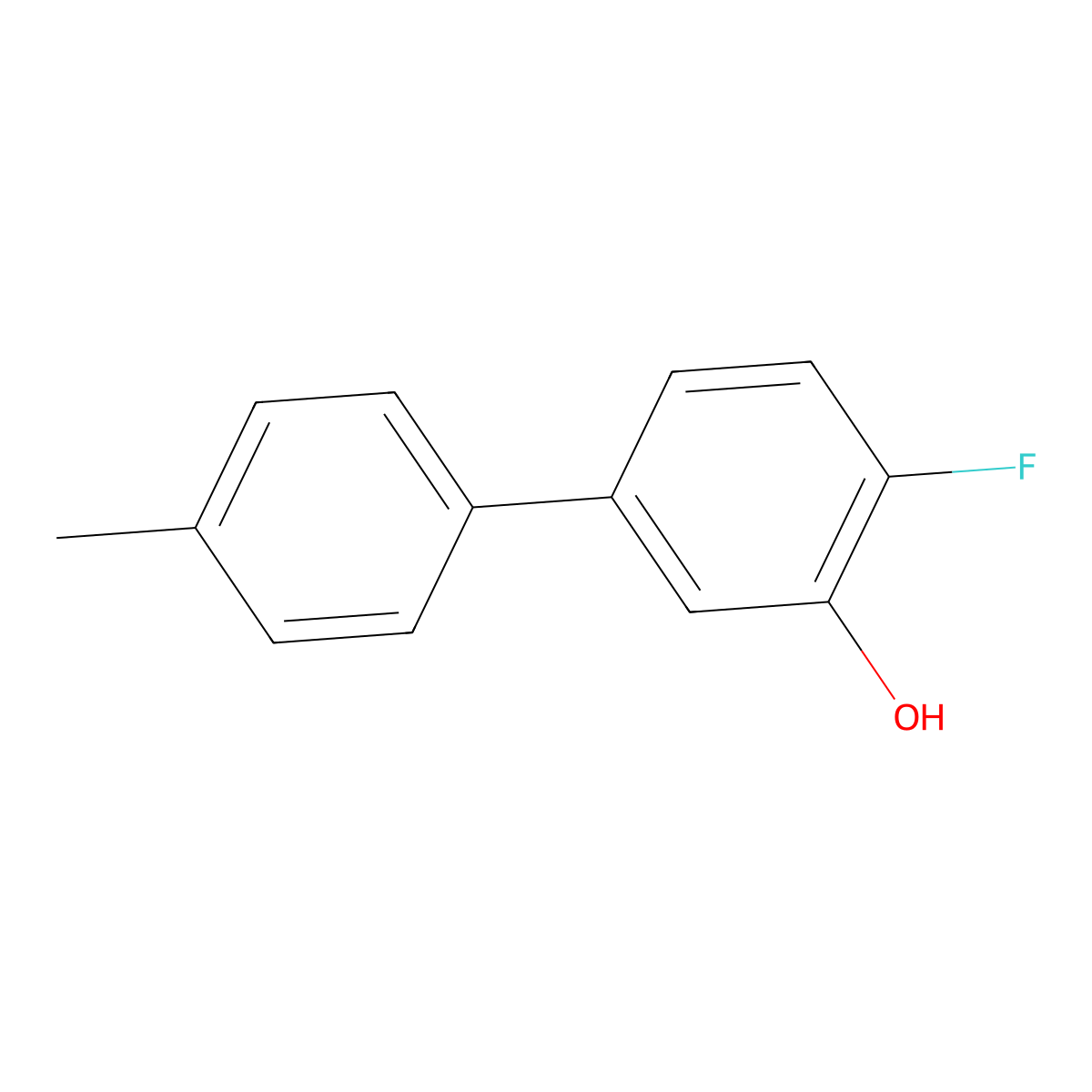 2-Fluoro-5-(4-methylphenyl)phenol molecular structure, CAS 1261959-61-8