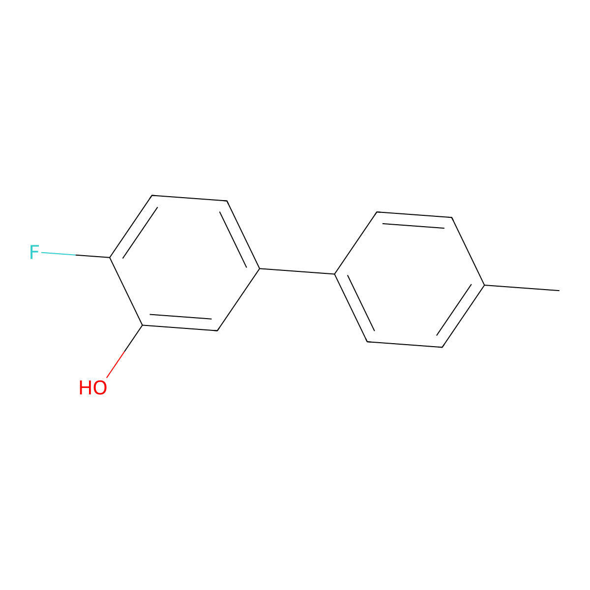 2-Fluoro-5-(4-methylphenyl)phenol molecular structure, CAS 1261959-61-8