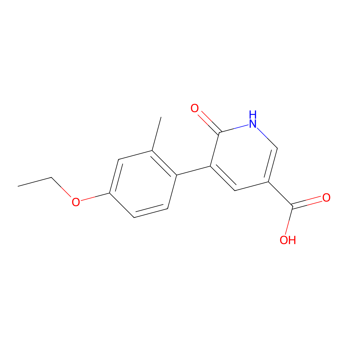 5-(4-Ethoxy-2-methylphenyl)-6-hydroxynicotinic acid molecular structure, CAS 1261960-09-1