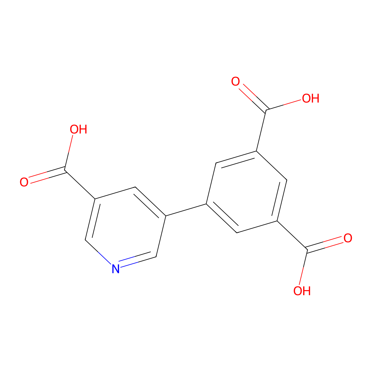 5-(5-Carboxypyridin-3-yl)benzene-1,3-dicarboxylic acid molecular structure, CAS 1261960-45-5