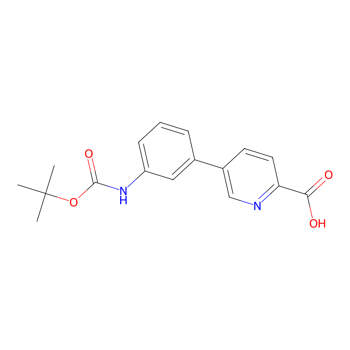 5-(3-BOC-Aminophenyl)picolinic acid molecular structure, CAS 1261960-62-6