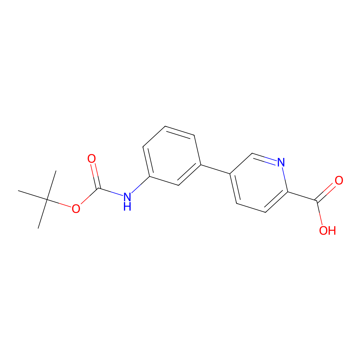5-(3-BOC-Aminophenyl)picolinic acid molecular structure, CAS 1261960-62-6