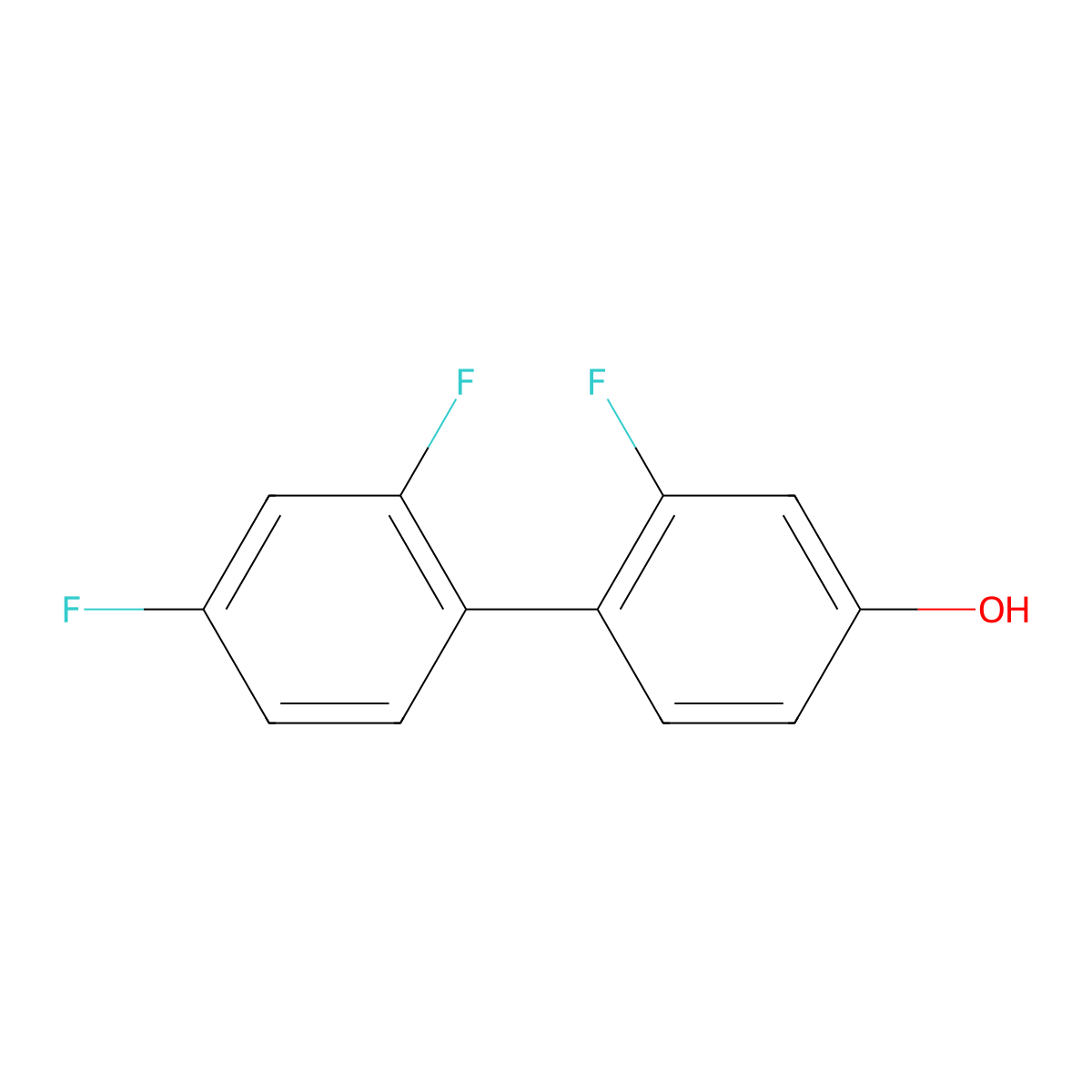 4-(2,4-Difluorophenyl)-3-fluorophenol molecular structure, CAS 1261961-17-4