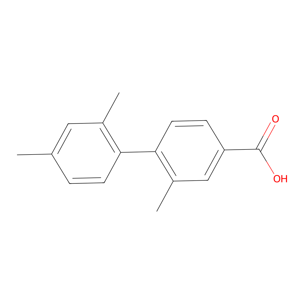 4-(2,4-Dimethylphenyl)-3-methylbenzoic acid molecular structure, CAS 1261961-20-9