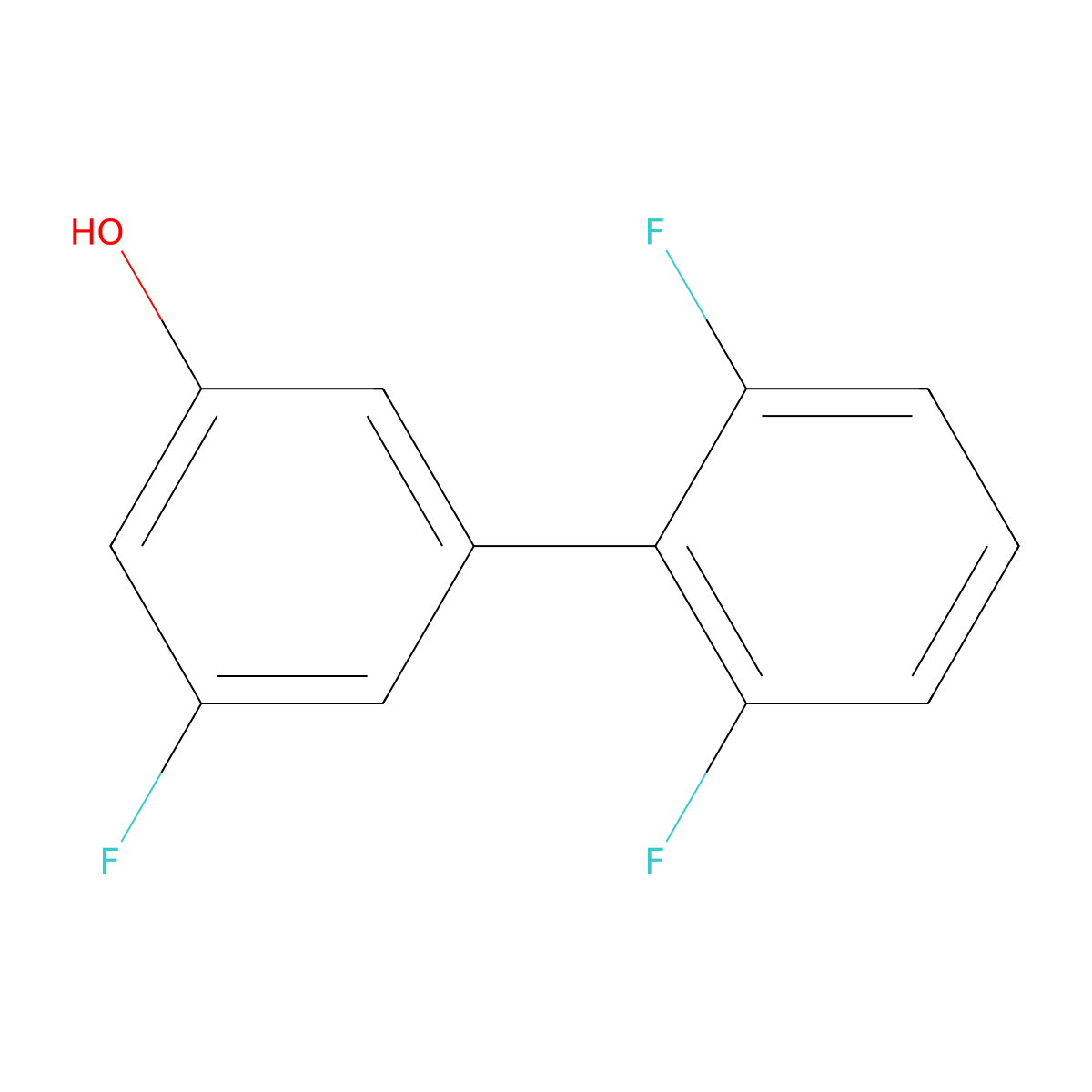 5-(2,6-Difluorophenyl)-3-fluorophenol molecular structure, CAS 1261961-28-7