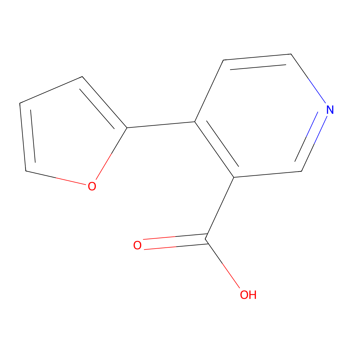 4-(Furan-2-YL)nicotinic acid molecular structure, CAS 1261961-41-4
