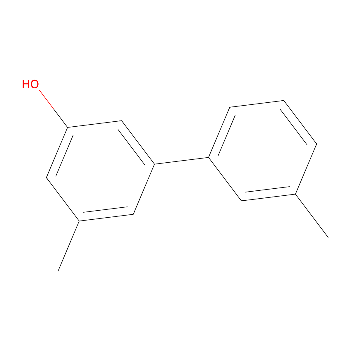 5-(3-Methylphenyl)-3-methylphenol molecular structure, CAS 1261961-78-7