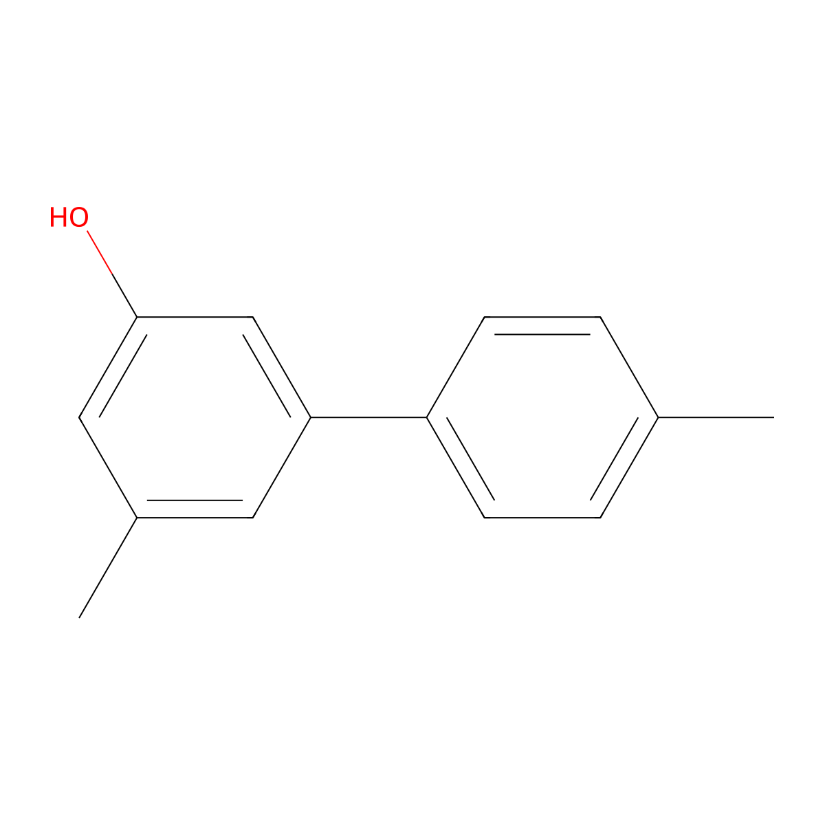 5-(4-Methylphenyl)-3-methylphenol molecular structure, CAS 1261961-89-0