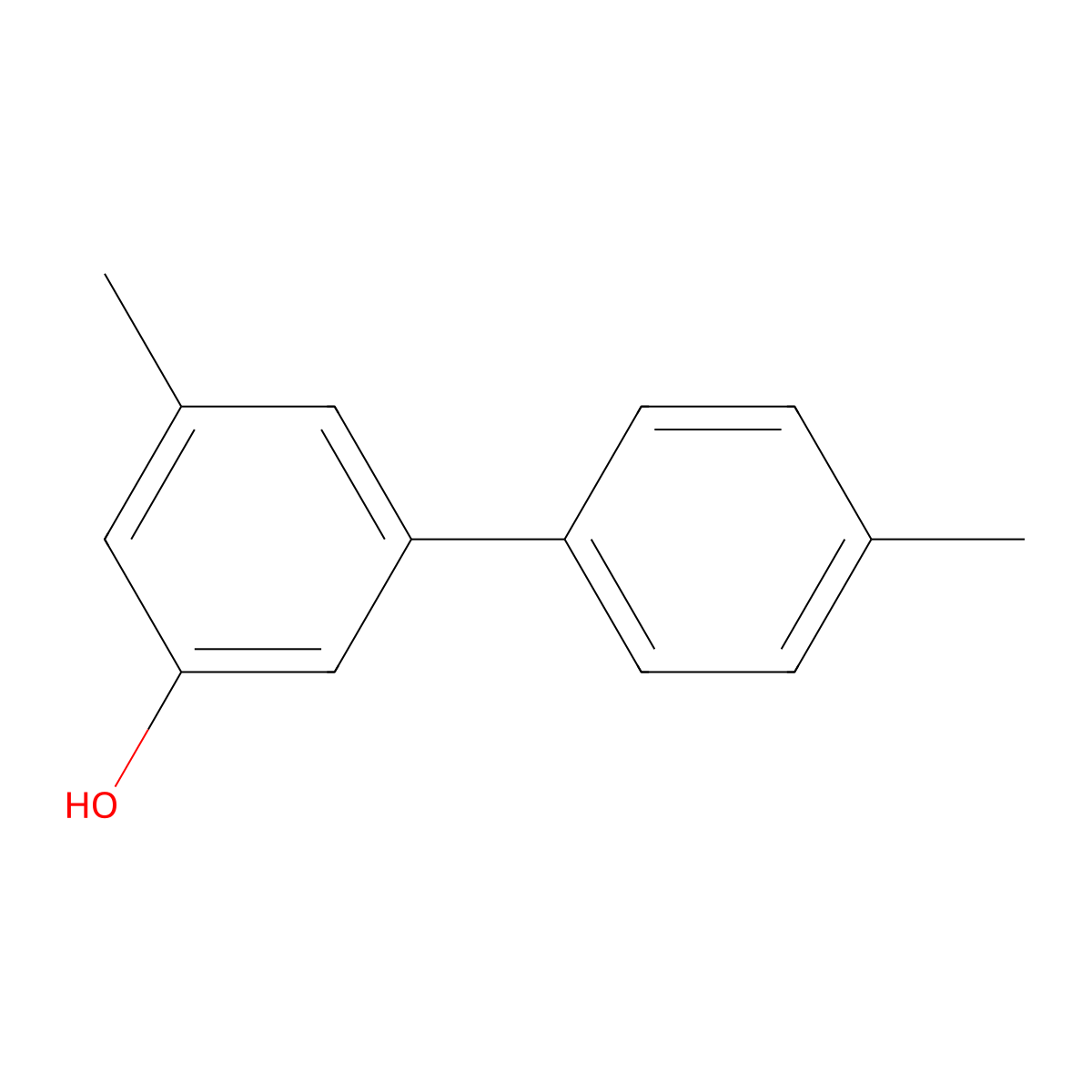 5-(4-Methylphenyl)-3-methylphenol molecular structure, CAS 1261961-89-0