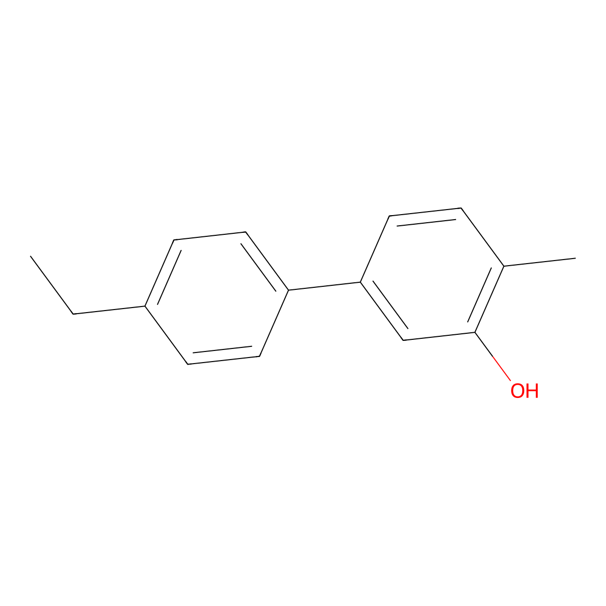 5-(4-Ethylphenyl)-2-methylphenol molecular structure, CAS 1261962-13-3