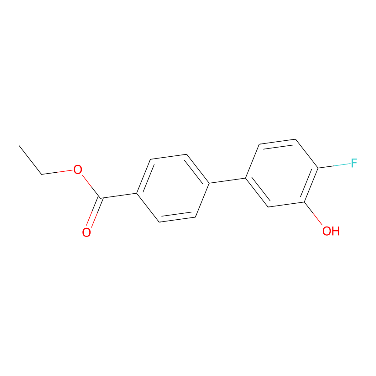 5-(4-Ethoxycarbonylphenyl)-2-fluorophenol molecular structure, CAS 1261962-45-1