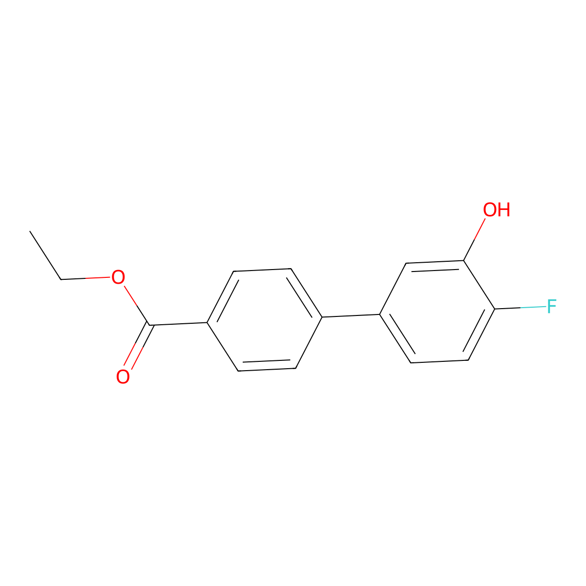 5-(4-Ethoxycarbonylphenyl)-2-fluorophenol molecular structure, CAS 1261962-45-1